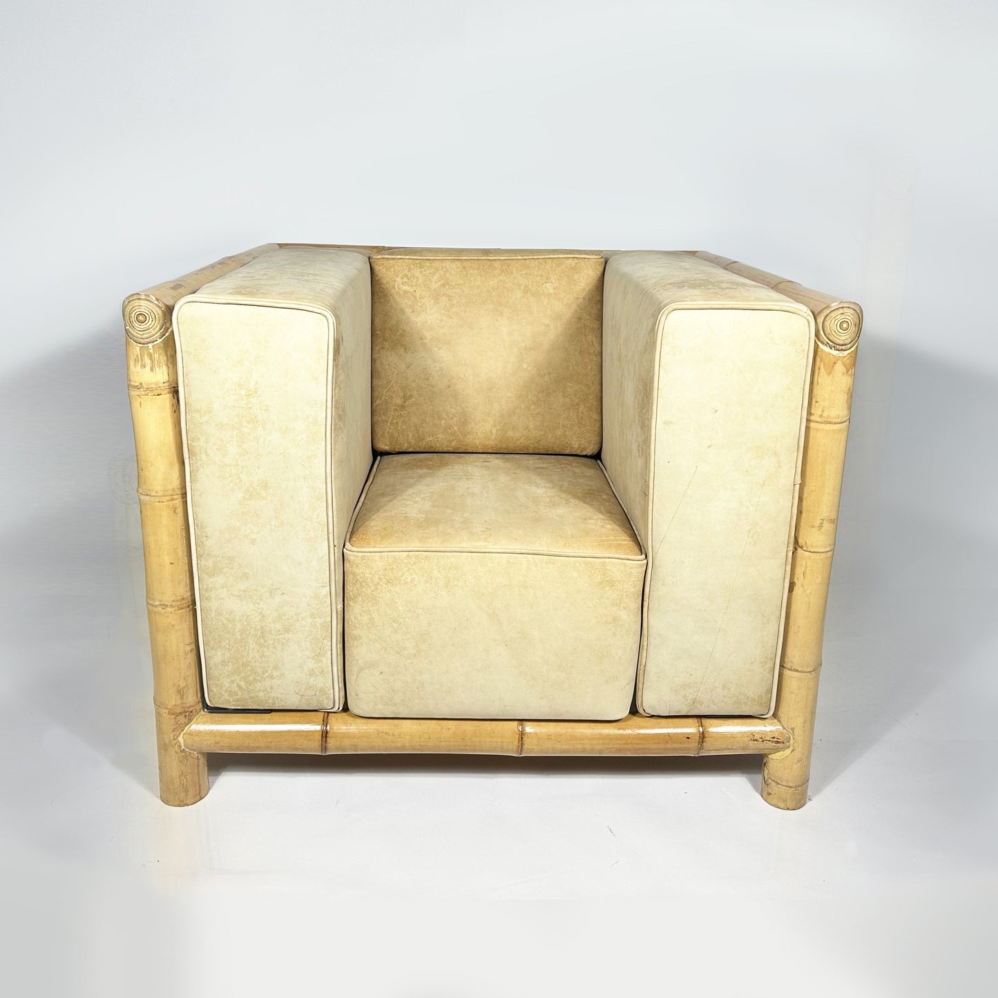 trefoil bamboo frame chair